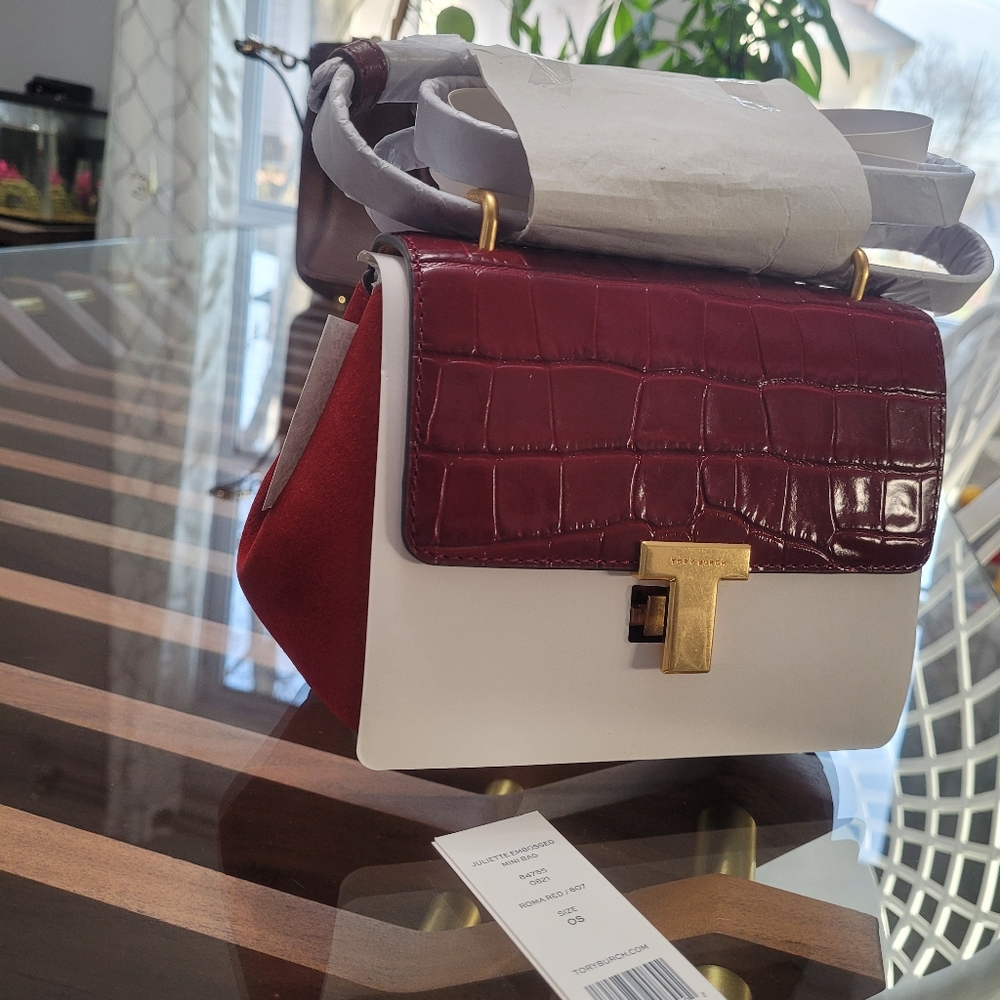 Tory Burch Juliette embossed Mini Bag - Picture 7 of 9